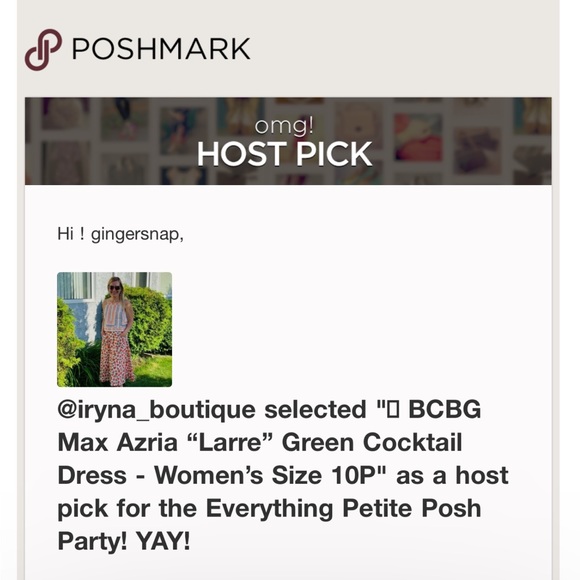 🆕 BCBG Max Azria “Larre” Green Cocktail Dress - Women’s Size 10P - Picture 9 of 9